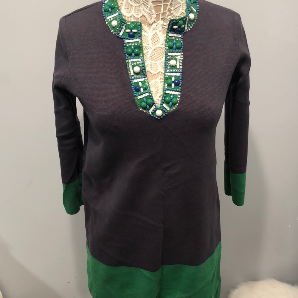 BCBG Jeweled Collar Sweater
